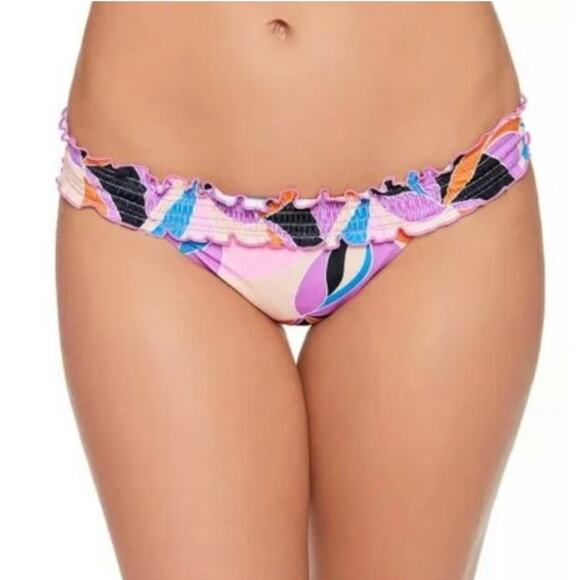 Salt+Cove Kaleidescope Smocked Bikini Swim Bottom - Picture 1 of 7